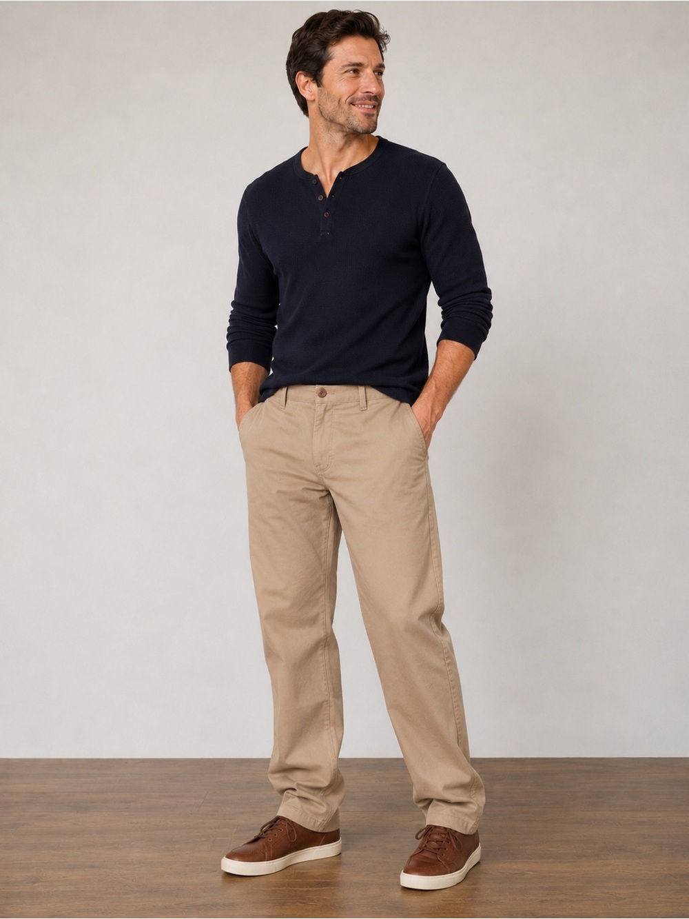Izod Men's Khaki - 38 x 30